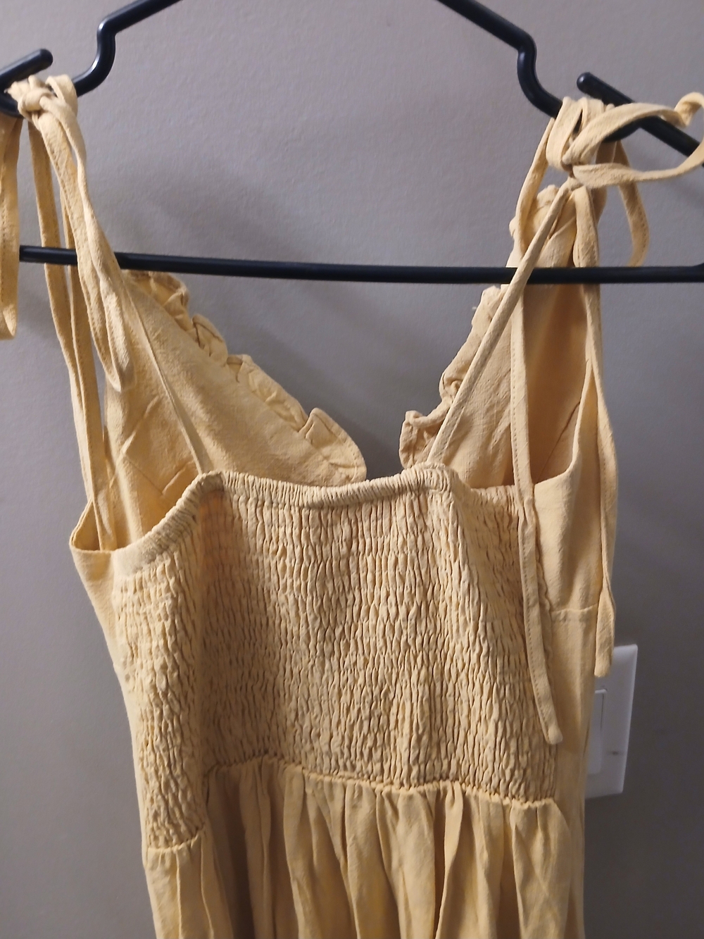 Yellow Button-Front Sundress - Picture 4 of 4